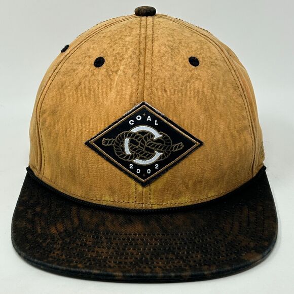 Coal Headwear 2002 Hat Baseball Cap Bleach Tie Dye Spotted Snapback Tan Beige - Picture 1 of 10